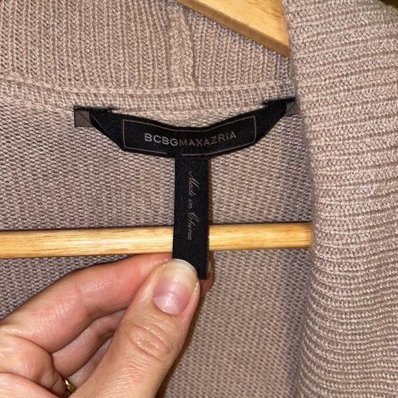 BCBG MaxAzria shawl collar wrap cardigan - Picture 2 of 3